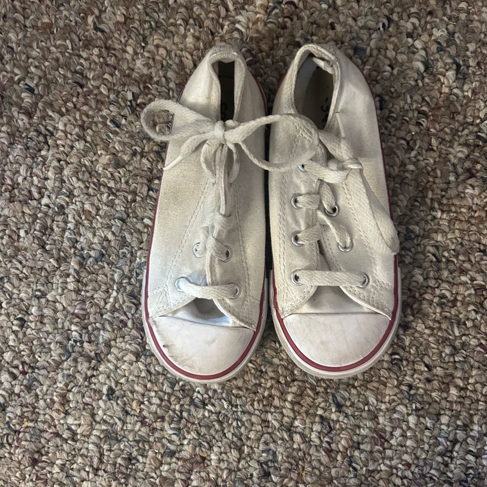 Kids White Converse Sneakers